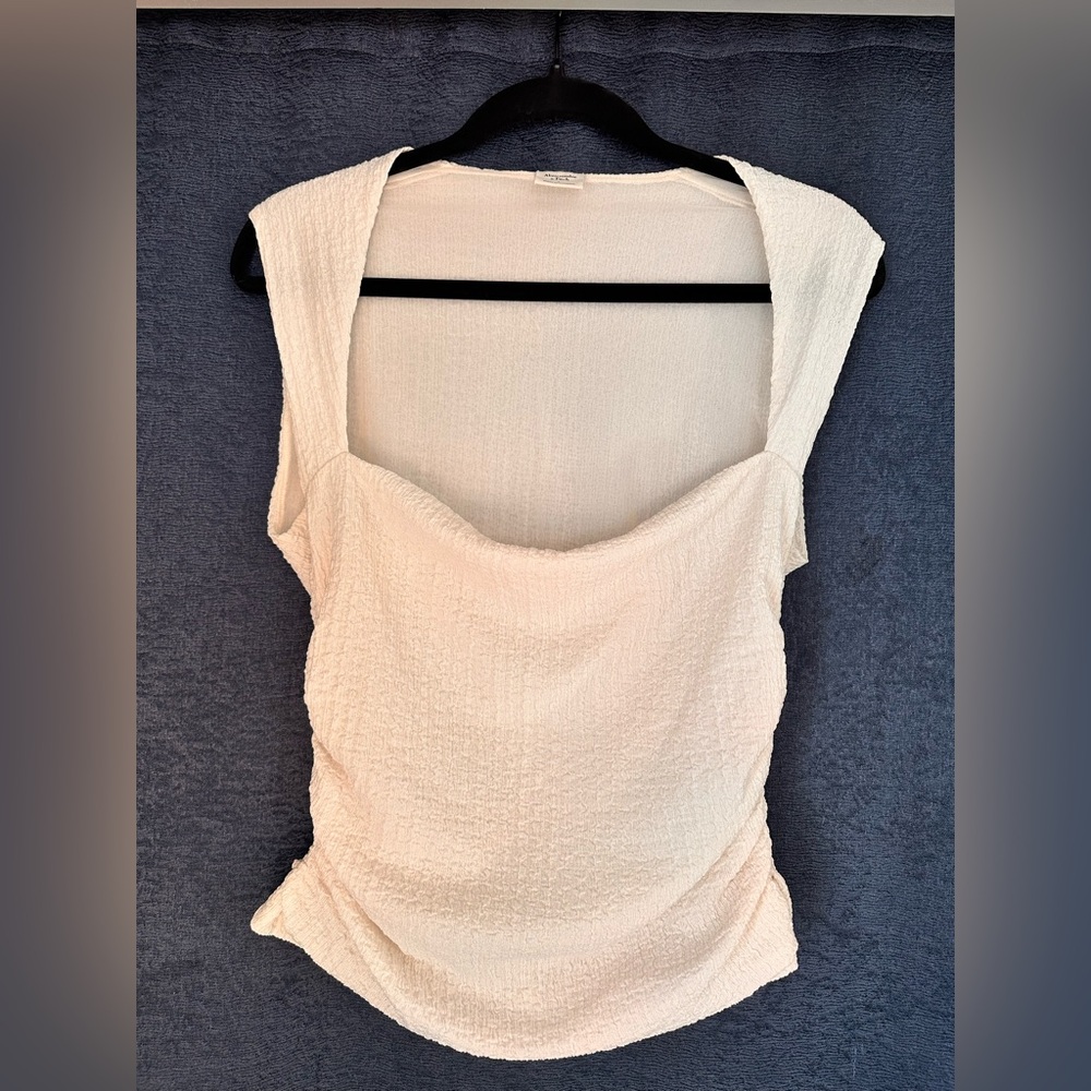 The A&F “Ava Bubble Knit” Top